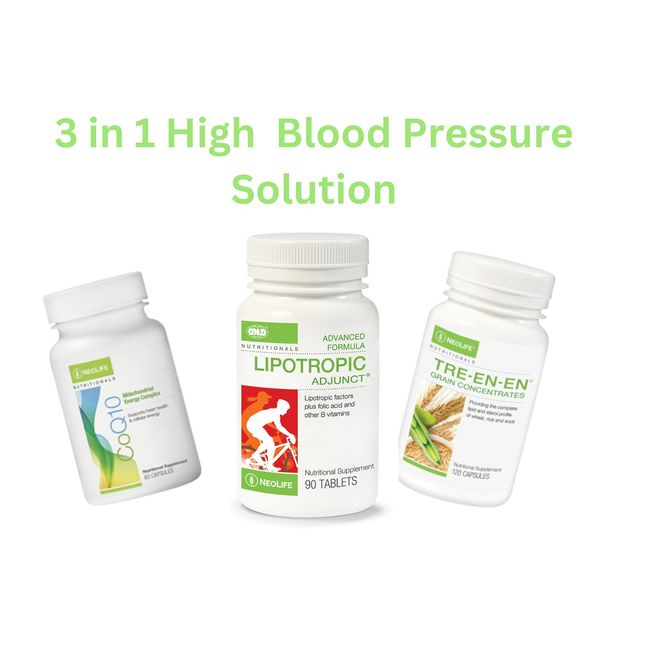 Neolife High Blood Pressure Treatment 3 in 1 Supplement Pack