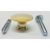 3/4" Polished Turned Solid Brass BOOKCASE Knob desk small cabinet drawer pull...