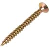 ForgeFix Multi-Purpose Single Thread Screws | 4.0 x 45mm | Zinc Yellow Passivated | Box 200