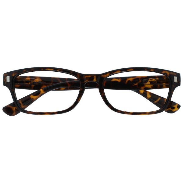 OPULIZE UV Reader Brown Tortoiseshell Reading Glasses Mens Womens Spring Hinges UVR010 +1.00