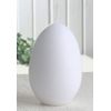 CandleCorner Egg Candles Medium Size 3 Approx. 12 x 8 cm, white