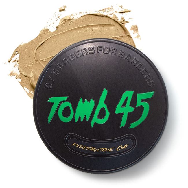 Tomb 45 Indestructible Hair Clay, High Strong Hold with Matte Finish Hair Styling Product