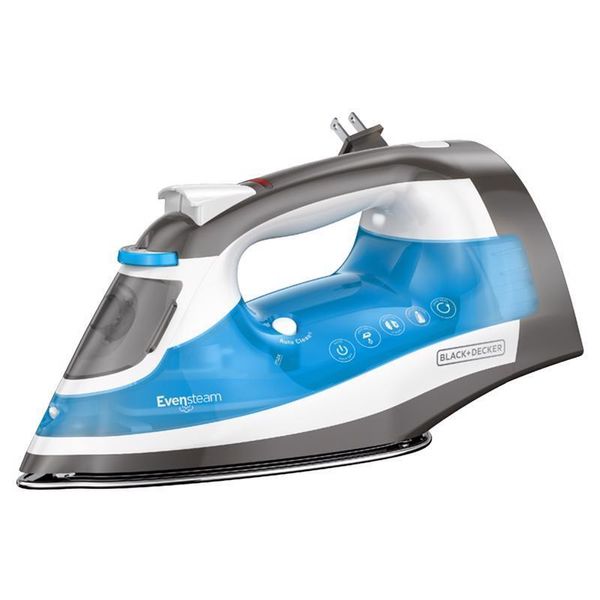 Black & Decker ICR19XS Blue Stainless Steel 120V 1200W Steam Iron 11.7 L in.