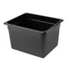 Restaurant Essentials Half size 8" deep polycarbonate food pan, black, comes in each