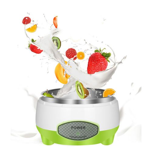 DIY Yogurt Maker Homemade Energy Saving Stainless Steel Container Compact Yogurt Maker for Kitchen for Wife (US Plug 110V)