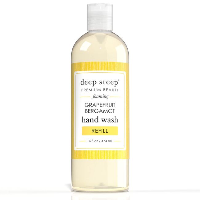 Deep Steep Foaming Hand Wash Refill, Grapefruit Bergamot, 16 Ounce