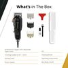 Wahl Professional 5 Star Senior Clipper Corded Operation Adjustable Taper Lever Includes 3 Guides