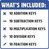 LEARNING WRAP-UPS SELF-CORRECTING Math Intro Key Kit with Self Correcting Math Problems for Kids Grade Level K-5