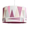 Litecraft Light Shade Scandi 40cm Geometric Easy Fit Lampshade - Multi Coloured