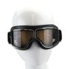 Motorcycle Goggles Motorcycle Goggles Windproof Protective Glasses Classic (Black Frame+Brown Lens)