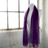 Basic Sense Plain Chiffon Soft Sheer Scarf, Purple