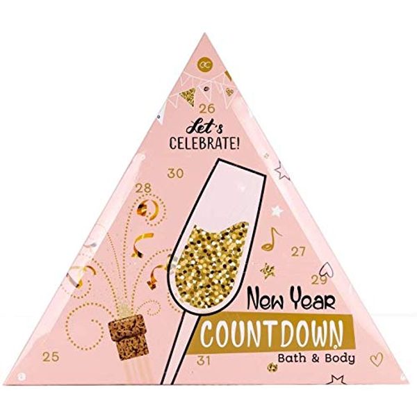 accentra Calendar "New Year Countdown", pink/gold, pack of 1 (1 x 1 piece)