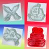 Set of 3 Pirate Themed Cookie Cutters