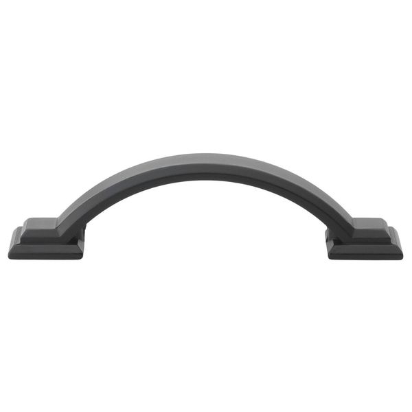 GlideRite 10-Pack 3-inch Center Arched Cabinet Pull Matte Black