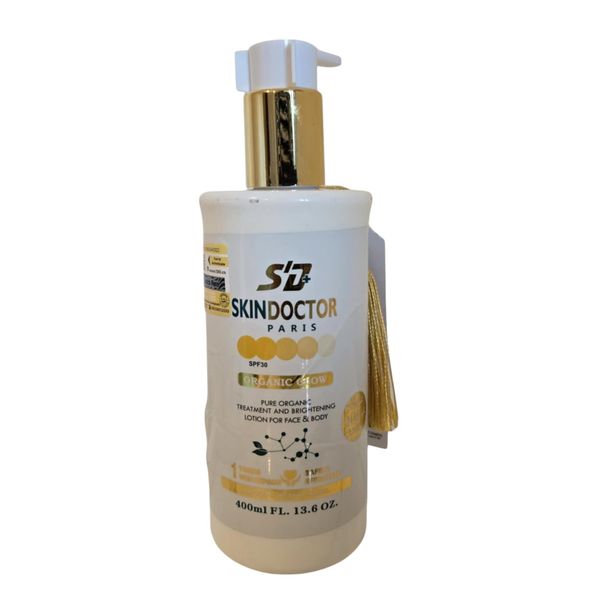 Skin doctor Organic Glow Face & Body Lotion with SPF 30 400 ml