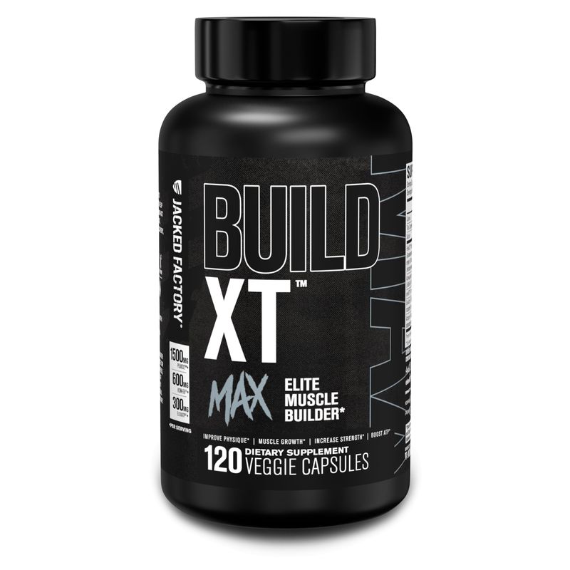 Jacked Factory Build-XT Max - Muscle Builder for Men and Women with ...