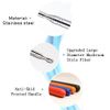 Pointer - Teachers Pointer - Teaching Pointer - Hand Pointer Extended Length, Presenter Whiteboard Pointer, Black Matte with Chrome Trim (Blue Frosted)