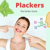 Plackers Micro 12 Count Flosser with Travel Case, Mint, 4-Pack