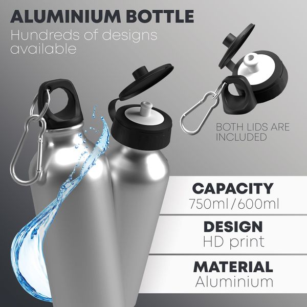 Partisan AFC Bottle Saka 750ml Capacity 2-Lid Aluminium