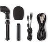 Samson Technologies Q2U USB/XLR Dynamic Microphone Recording and Podcasting Pack (Includes Mic Clip, Desktop Stand, Windscreen and Cables), Silver