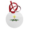 TooLoud Christmas Candle Circular Flat Christmas Ornament