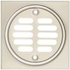 Mountain MT231/BRN Brushed Nickel 4-1/4" Shower Tile Square, Strainer & Crown Kit