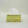 Flower Basket and Sumo Pattern Tissue Box Cover Yamabuki (Matcha)
