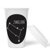 JUNIWORDS To-Go Constellation Twins Mug with Lid