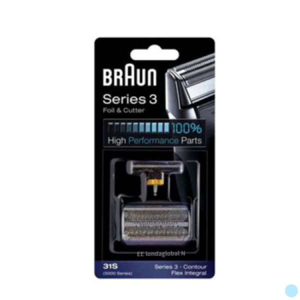 Braun Electric Shaver Series 3 Razor Blade Mesh Replacement Silver_MC