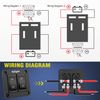 Nilight 2 Gang ON-Off Switch Panel 12V 20A 4 PIN DPST Toggle Switch