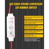 YM E-Bright LED Flash Strobe Controller for LED Strip Light Bulb Flasher Module Compatible with Car, Boat, Household DC 5V~24V Memory Function (Pack of 4)