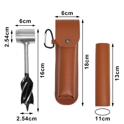 Bushcraft Hand Auger Wrench DURABLE Scotch Eye Wood Auger for Camping and Bushcraft Manual Auger Drill Survival Tools