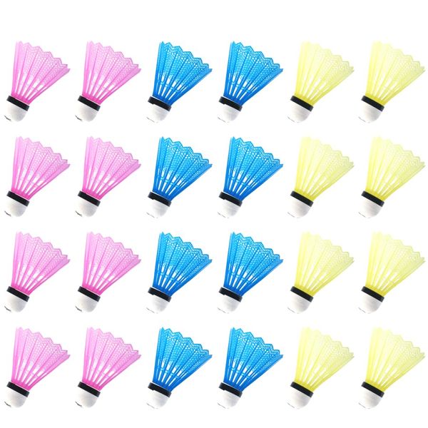 Batting Training Batting Shuttle, 24 Pack in 3 Colors, Pink, Blue, Yellow