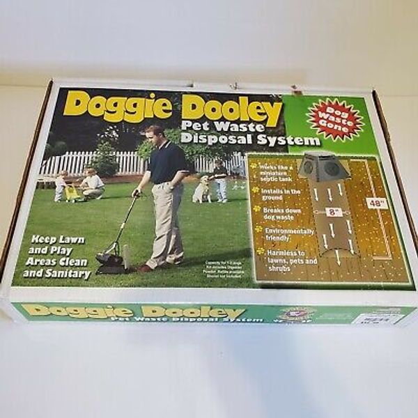 DELUXE DOGGIE DOOLEY PET WASTE DISPOSAL SYSTEM NEW IN BOX