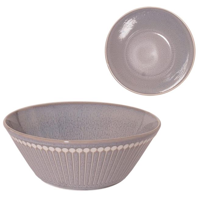 Minoru Pottery Mino Ware Albee 160 Bowl, Gray