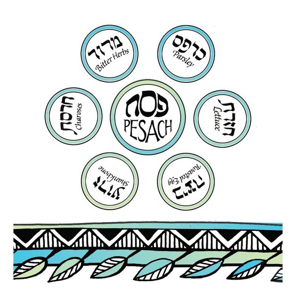 Creative Converting 16 Count Paper Lunch Napkins, Passover