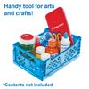 Baker Ross FN273 Foldable Storage Box - Pack of 3, Stackable Multiuse Storage Containers for Moving, Documents, Organising