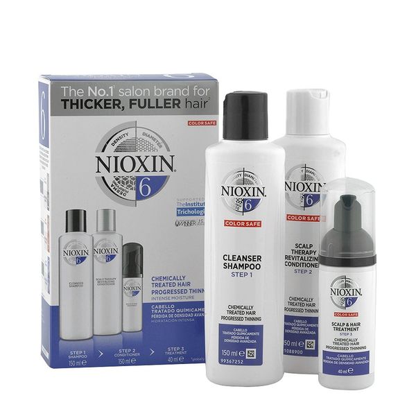 Nioxin System6 Full kit - chemically treated hair - progressed thinning