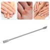 VOCOSTE Multi-function Double-side Cuticle Pusher 5.43" Length Silver Tone 1 Pc