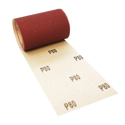 Dapetz ®ALUMINIUM OXIDE SANDING ROLL 115mm 5m RED GRIT 80 Sandpaper, Ideal For Grinding Polishing Of Metal, Non-Metal, Wood, Rubber, Leather, Plastic, Stone, Glass And Other Materials.
