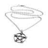 Alchemy Gothic Wiccan Elemental Pentacle Pewter Pendant Necklace