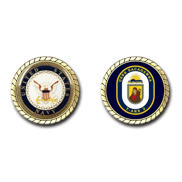 USNS Sacagawea T-AKE-2 Crest Challenge Coin