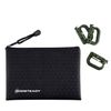 BOOSTEADY 10 Pack Multipurpose D-Ring Grimlock Locking for Molle Webbing with Zippered Pouch