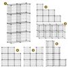 Wire Cube Storage 8-Cube Storage Organizer Bins Wire Shelving Modular Bookshelf