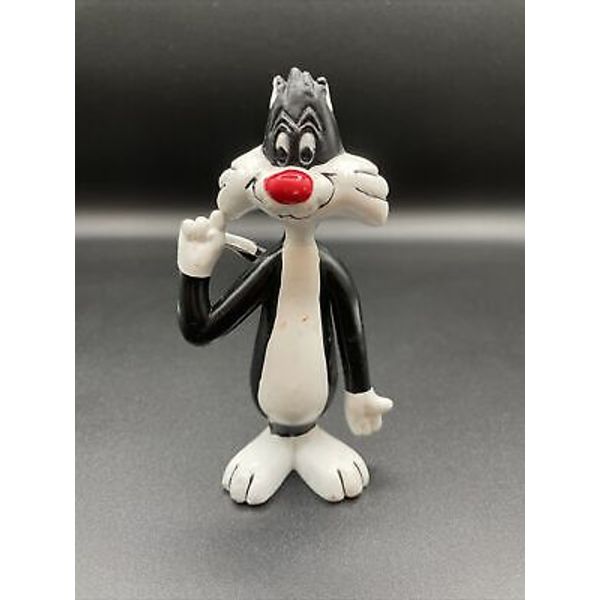 Vintage 1976 Sylvester The Cat Bendable Toy Figure R. Darkin & Co. Rubber Toy