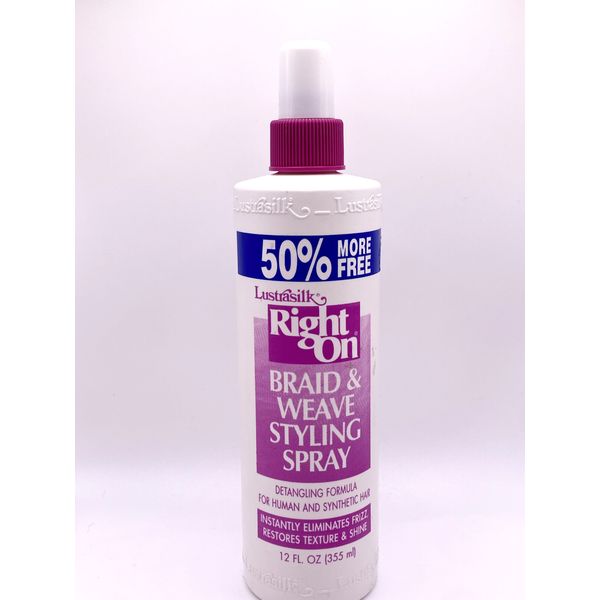 Lustrasilk Right On Braid & Weave Styling Spray Detangling Formula - 12 oz