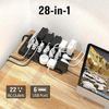 Super Danny Surge Protector Power Strip 22 AC Outlets 6 USB Ports Type C 6.5Ft