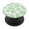 PopSockets Cow Print Pattern in Light Green Pastel Green PopSockets Swappable PopGrip