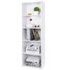 2PCS 5 Tier Bookcase Bookshelf Storage Wall Shelf Organizer Unit Display Stand