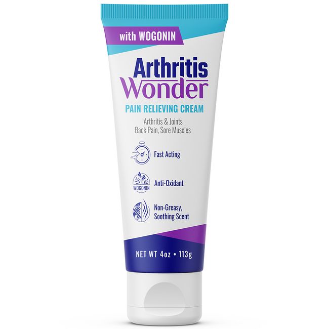 Arthritis Wonder - 4oz - Cream for Joint Pain Relief with Wogonin